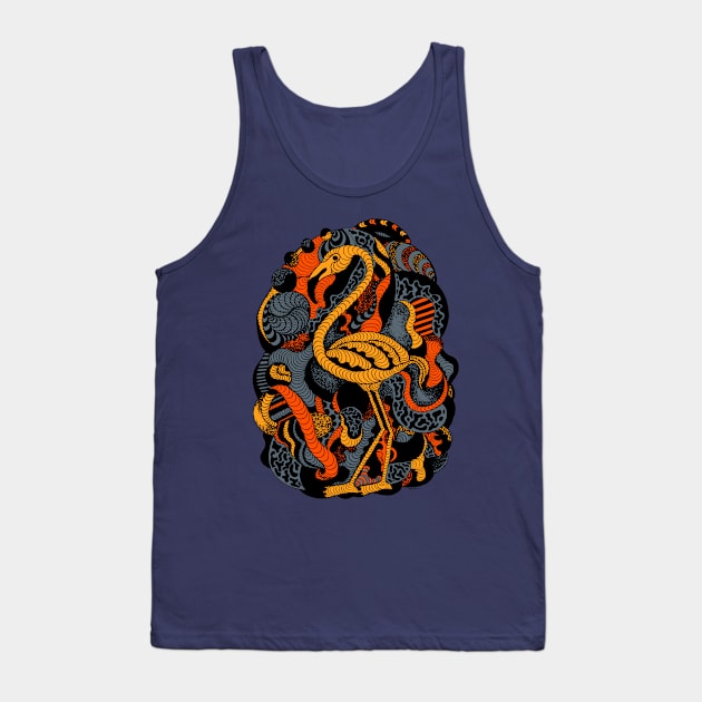 Orangrey Lost Flamingo Tank Top by kenallouis